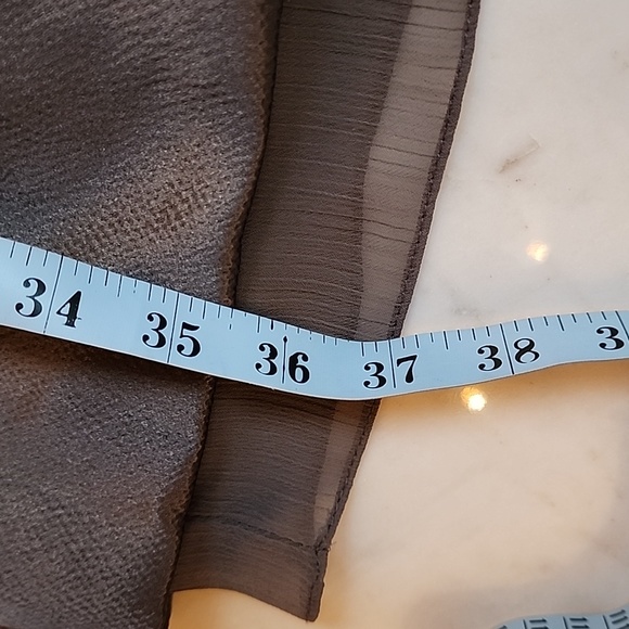 White by Vera Wang hammered satin bow dress 6 in smokey haze - Picture 14 of 16